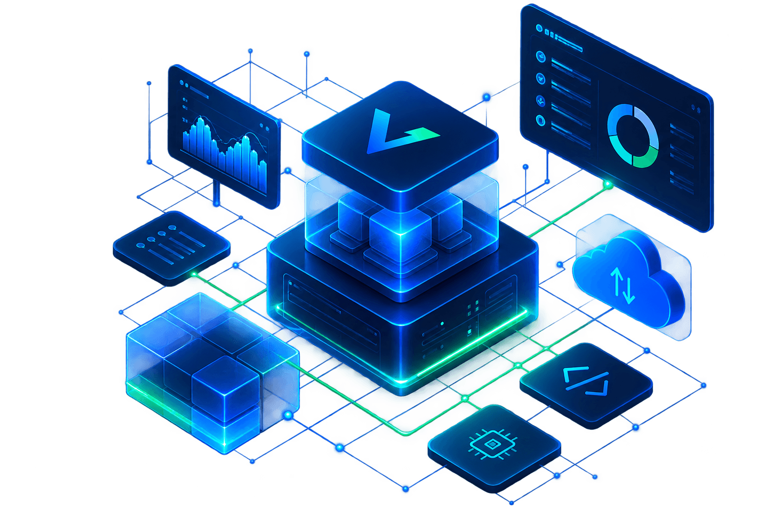 Plataforma VEXIO — ecossistema de software, dados, cloud e integrações